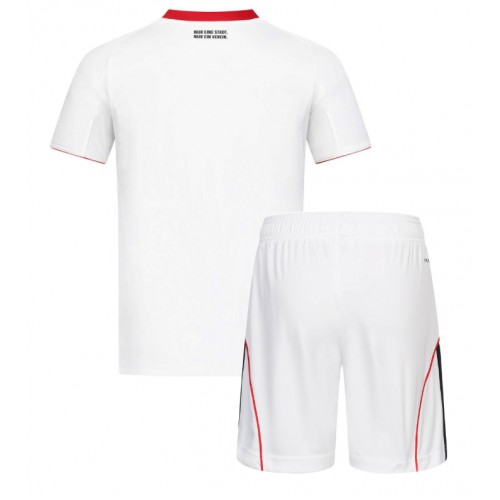 Eintracht Frankfurt Venkovní dres komplet pro Děti 2025-26 Krátkým Rukávem (+ Krátké kalhoty)