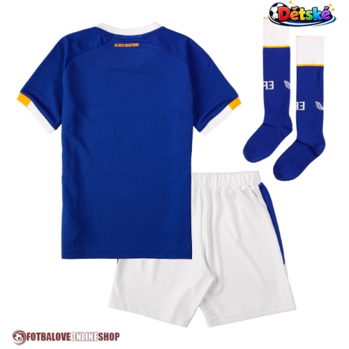 Everton Domácí dres komplet pro Děti 2026-27 Krátkým Rukávem (+ Krátké kalhoty)