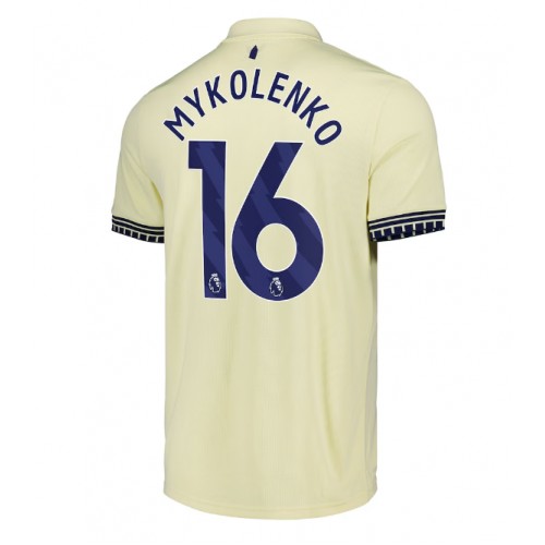 Everton Vitaliy Mykolenko #16 Venkovní Dres 2025-26 Krátkým Rukávem Everton Vitaliy Mykolenko #16 Venkovní Dres 2025-26 Krátkým Rukávem