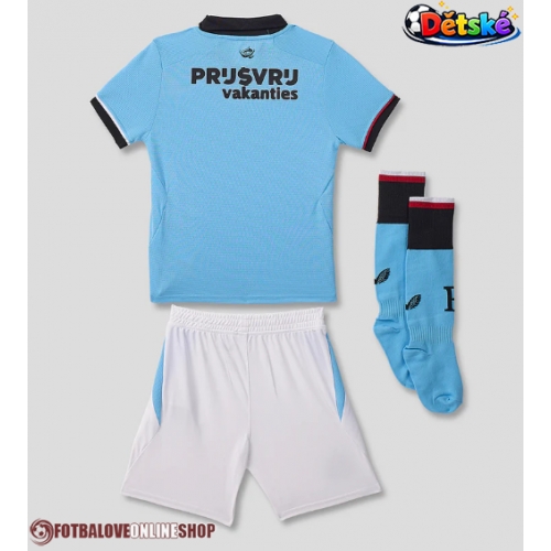 Feyenoord Venkovní dres komplet pro Děti 2026-27 Krátkým Rukávem (+ Krátké kalhoty)
