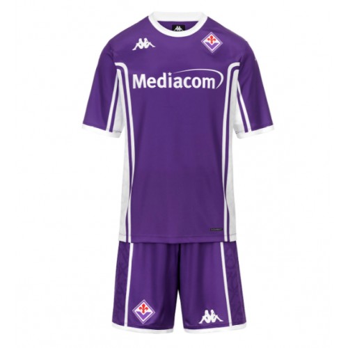 Fiorentina Moise Kean #20 Domácí dres komplet pro Děti 2025-26 Krátkým Rukávem (+ Krátké kalhoty)
