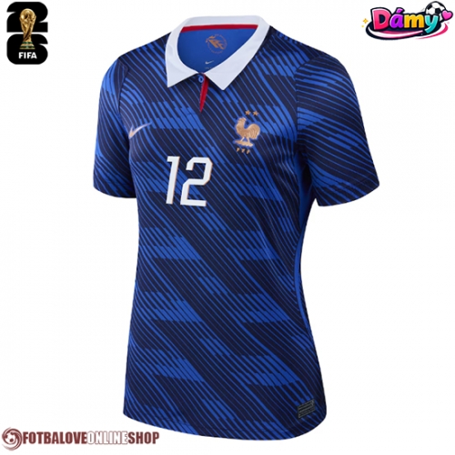 Francie Randal Kolo Muani #12 Domácí Dres pro Dámy MS 2026 Krátkým Rukávem