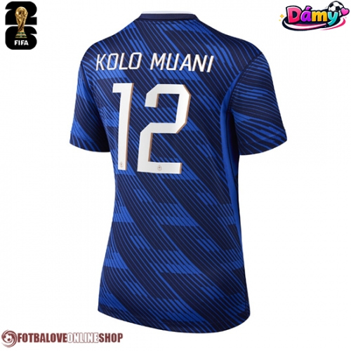 Francie Randal Kolo Muani #12 Domácí Dres pro Dámy MS 2026 Krátkým Rukávem