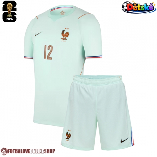 Francie Randal Kolo Muani #12 Venkovní dres komplet pro Děti MS 2026 Krátkým Rukávem (+ Krátké kalhoty)