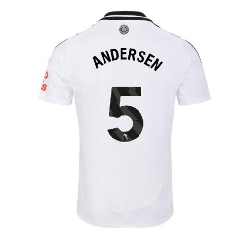 Fulham Joachim Andersen #5 Domácí Dres 2024-25 Krátkým Rukávem Fulham Joachim Andersen #5 Domácí Dres 2024-25 Krátkým Rukávem
