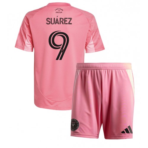 Inter Miami Luis Suarez #9 Domácí dres komplet pro Děti 2025-26 Krátkým Rukávem (+ Krátké kalhoty) Inter Miami Luis Suarez #9 Domácí dres komplet pro Děti 2025-26 Krátkým Rukávem (+ Krátké kalhoty)