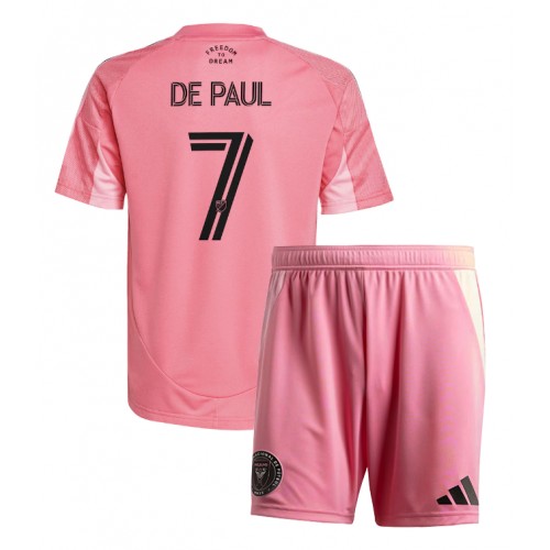 Inter Miami Rodrigo De Paul #7 Domácí dres komplet pro Děti 2025-26 Krátkým Rukávem (+ Krátké kalhoty) Inter Miami Rodrigo De Paul #7 Domácí dres komplet pro Děti 2025-26 Krátkým Rukávem (+ Krátké kalhoty)