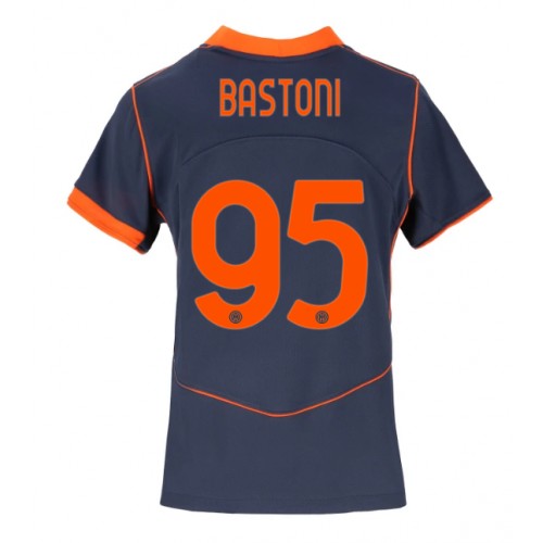 Inter Milan Alessandro Bastoni #95 Alternativní Dres pro Dámy 2025-26 Krátkým Rukávem Inter Milan Alessandro Bastoni #95 Alternativní Dres pro Dámy 2025-26 Krátkým Rukávem