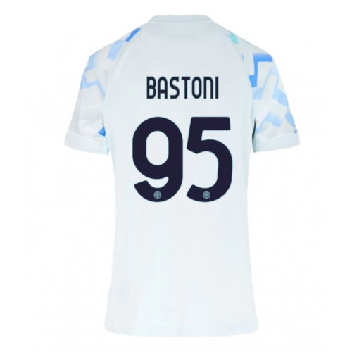 Inter Milan Alessandro Bastoni #95 Venkovní Dres pro Dámy 2025-26 Krátkým Rukávem Inter Milan Alessandro Bastoni #95 Venkovní Dres pro Dámy 2025-26 Krátkým Rukávem