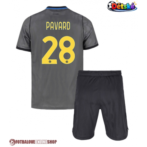 Inter Milan Benjamin Pavard #28 Alternativní dres komplet pro Děti 2026-27 Krátkým Rukávem (+ Krátké kalhoty)