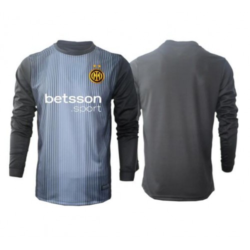 Inter Milan Brankář Domácí Dres 2025-26 Dlouhým Rukávem Inter Milan Brankář Domácí Dres 2025-26 Dlouhým Rukávem