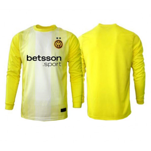 Inter Milan Brankář Venkovní Dres 2025-26 Dlouhým Rukávem Inter Milan Brankář Venkovní Dres 2025-26 Dlouhým Rukávem