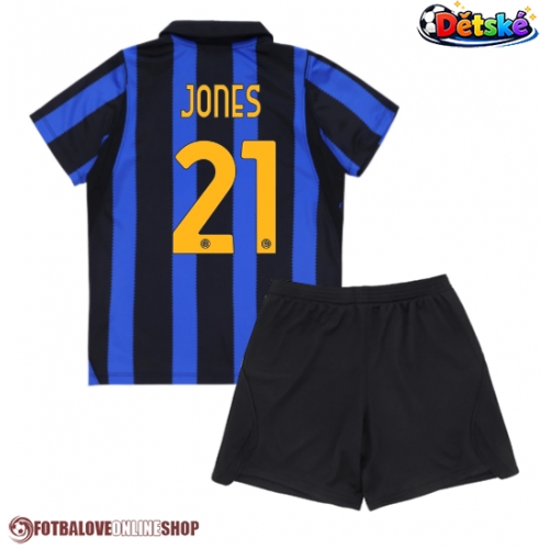 Inter Milan Curtis Jones #21 Domácí dres komplet pro Děti 2026-27 Krátkým Rukávem (+ Krátké kalhoty)
