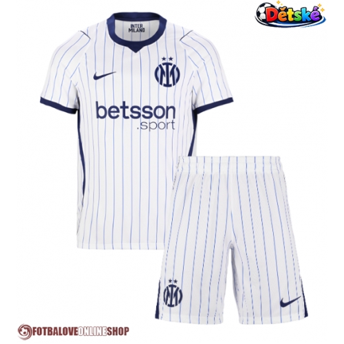 Inter Milan Curtis Jones #21 Venkovní dres komplet pro Děti 2026-27 Krátkým Rukávem (+ Krátké kalhoty)