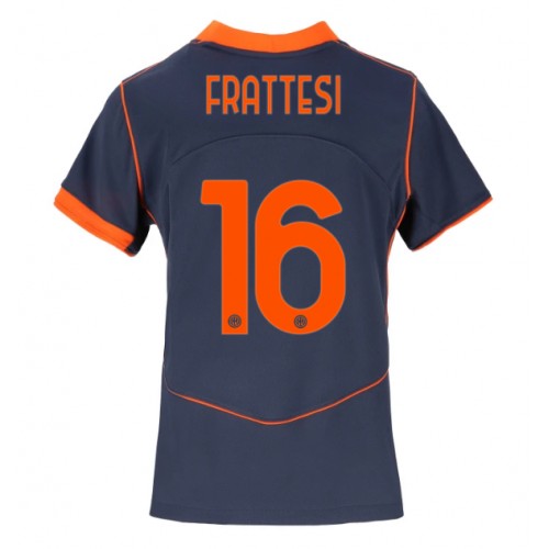 Inter Milan Davide Frattesi #16 Alternativní Dres pro Dámy 2025-26 Krátkým Rukávem Inter Milan Davide Frattesi #16 Alternativní Dres pro Dámy 2025-26 Krátkým Rukávem
