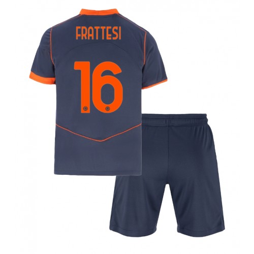 Inter Milan Davide Frattesi #16 Alternativní dres komplet pro Děti 2025-26 Krátkým Rukávem (+ Krátké kalhoty) Inter Milan Davide Frattesi #16 Alternativní dres komplet pro Děti 2025-26 Krátkým Rukávem (+ Krátké kalhoty)