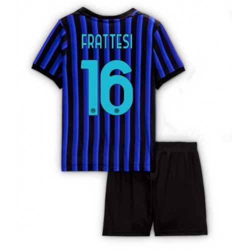 Inter Milan Davide Frattesi #16 Domácí dres komplet pro Děti 2025-26 Krátkým Rukávem (+ Krátké kalhoty) Inter Milan Davide Frattesi #16 Domácí dres komplet pro Děti 2025-26 Krátkým Rukávem (+ Krátké kalhoty)