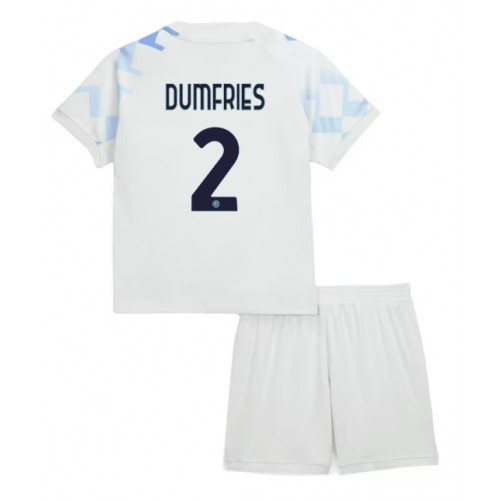 Inter Milan Denzel Dumfries #2 Venkovní dres komplet pro Děti 2025-26 Krátkým Rukávem (+ Krátké kalhoty) Inter Milan Denzel Dumfries #2 Venkovní dres komplet pro Děti 2025-26 Krátkým Rukávem (+ Krátké kalhoty)