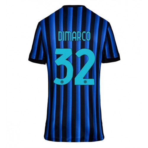 Inter Milan Federico Dimarco #32 Domácí Dres pro Dámy 2025-26 Krátkým Rukávem Inter Milan Federico Dimarco #32 Domácí Dres pro Dámy 2025-26 Krátkým Rukávem