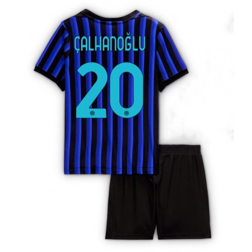Inter Milan Hakan Calhanoglu #20 Domácí dres komplet pro Děti 2025-26 Krátkým Rukávem (+ Krátké kalhoty)