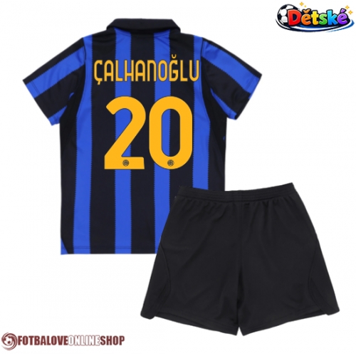 Inter Milan Hakan Calhanoglu #20 Domácí dres komplet pro Děti 2026-27 Krátkým Rukávem (+ Krátké kalhoty)