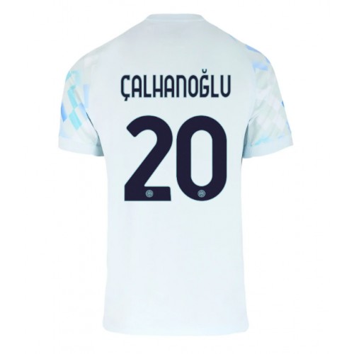 Inter Milan Hakan Calhanoglu #20 Venkovní Dres 2025-26 Krátkým Rukávem Inter Milan Hakan Calhanoglu #20 Venkovní Dres 2025-26 Krátkým Rukávem