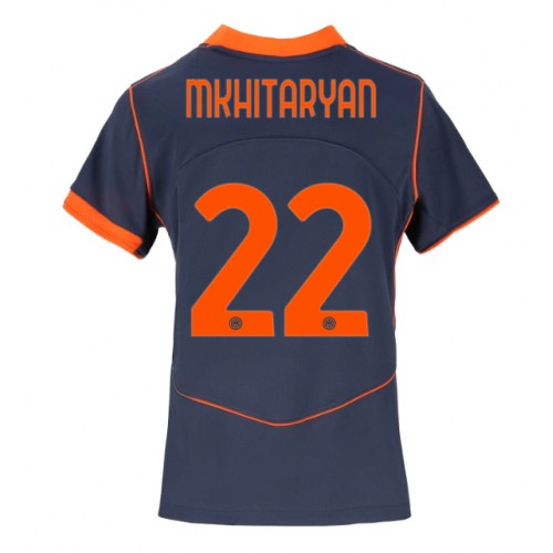 Inter Milan Henrikh Mkhitaryan #22 Alternativní Dres pro Dámy 2025-26 Krátkým Rukávem Inter Milan Henrikh Mkhitaryan #22 Alternativní Dres pro Dámy 2025-26 Krátkým Rukávem