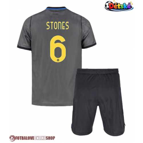Inter Milan John Stones #6 Alternativní dres komplet pro Děti 2026-27 Krátkým Rukávem (+ Krátké kalhoty)