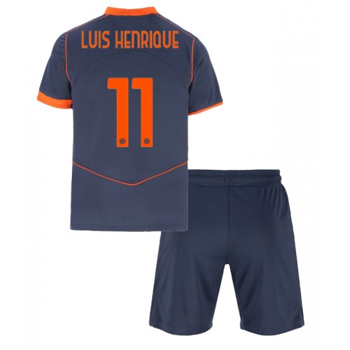 Inter Milan Luis Henrique #11 Alternativní dres komplet pro Děti 2025-26 Krátkým Rukávem (+ Krátké kalhoty) Inter Milan Luis Henrique #11 Alternativní dres komplet pro Děti 2025-26 Krátkým Rukávem (+ Krátké kalhoty)