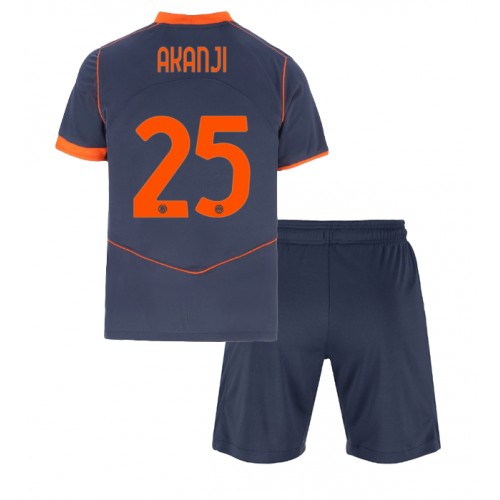 Inter Milan Manuel Akanji #25 Alternativní dres komplet pro Děti 2025-26 Krátkým Rukávem (+ Krátké kalhoty) Inter Milan Manuel Akanji #25 Alternativní dres komplet pro Děti 2025-26 Krátkým Rukávem (+ Krátké kalhoty)