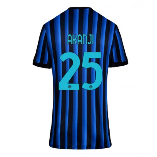 Inter Milan Manuel Akanji #25 Domácí Dres pro Dámy 2025-26 Krátkým Rukávem Inter Milan Manuel Akanji #25 Domácí Dres pro Dámy 2025-26 Krátkým Rukávem