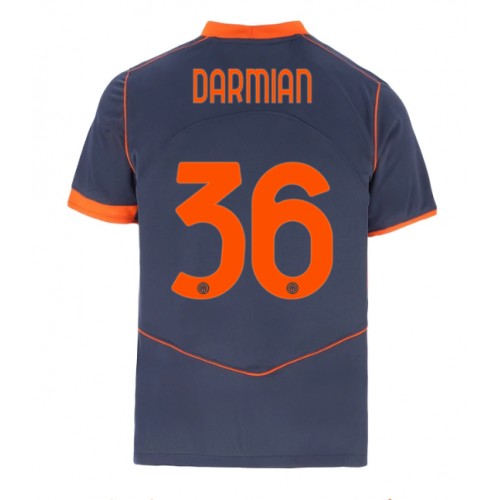 Inter Milan Matteo Darmian #36 Alternativní Dres 2025-26 Krátkým Rukávem Inter Milan Matteo Darmian #36 Alternativní Dres 2025-26 Krátkým Rukávem
