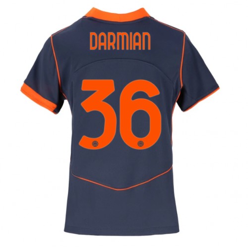 Inter Milan Matteo Darmian #36 Alternativní Dres pro Dámy 2025-26 Krátkým Rukávem Inter Milan Matteo Darmian #36 Alternativní Dres pro Dámy 2025-26 Krátkým Rukávem