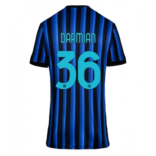 Inter Milan Matteo Darmian #36 Domácí Dres pro Dámy 2025-26 Krátkým Rukávem Inter Milan Matteo Darmian #36 Domácí Dres pro Dámy 2025-26 Krátkým Rukávem