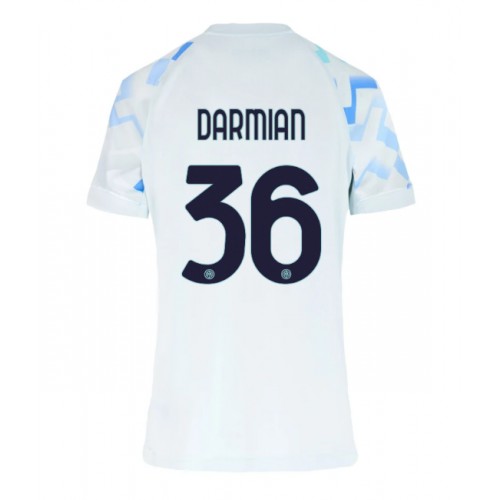 Inter Milan Matteo Darmian #36 Venkovní Dres pro Dámy 2025-26 Krátkým Rukávem Inter Milan Matteo Darmian #36 Venkovní Dres pro Dámy 2025-26 Krátkým Rukávem