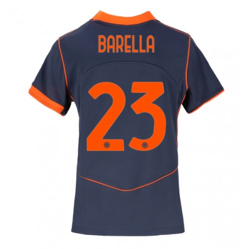 Inter Milan Nicolo Barella #23 Alternativní Dres pro Dámy 2025-26 Krátkým Rukávem Inter Milan Nicolo Barella #23 Alternativní Dres pro Dámy 2025-26 Krátkým Rukávem