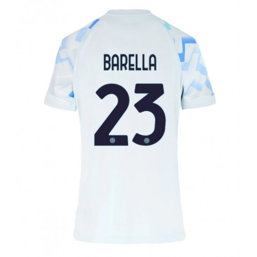 Inter Milan Nicolo Barella #23 Venkovní Dres pro Dámy 2025-26 Krátkým Rukávem Inter Milan Nicolo Barella #23 Venkovní Dres pro Dámy 2025-26 Krátkým Rukávem