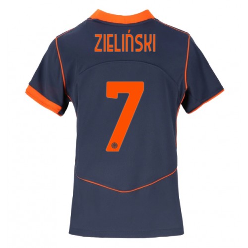 Inter Milan Piotr Zielinski #7 Alternativní Dres pro Dámy 2025-26 Krátkým Rukávem Inter Milan Piotr Zielinski #7 Alternativní Dres pro Dámy 2025-26 Krátkým Rukávem