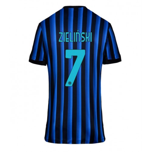 Inter Milan Piotr Zielinski #7 Domácí Dres pro Dámy 2025-26 Krátkým Rukávem Inter Milan Piotr Zielinski #7 Domácí Dres pro Dámy 2025-26 Krátkým Rukávem
