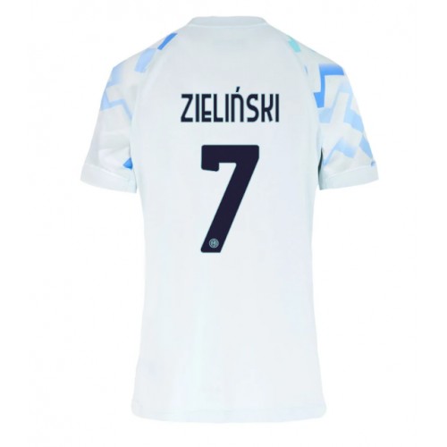 Inter Milan Piotr Zielinski #7 Venkovní Dres pro Dámy 2025-26 Krátkým Rukávem Inter Milan Piotr Zielinski #7 Venkovní Dres pro Dámy 2025-26 Krátkým Rukávem