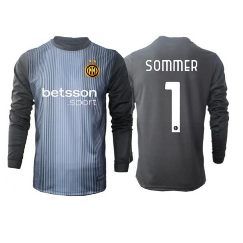 Inter Milan Yann Sommer #1 Brankář Domácí Dres 2025-26 Dlouhým Rukávem Inter Milan Yann Sommer #1 Brankář Domácí Dres 2025-26 Dlouhým Rukávem