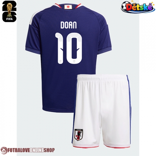 Japonsko Ritsu Doan #10 Domácí dres komplet pro Děti MS 2026 Krátkým Rukávem (+ Krátké kalhoty)