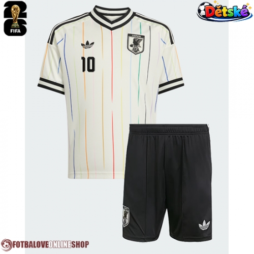 Japonsko Ritsu Doan #10 Venkovní dres komplet pro Děti MS 2026 Krátkým Rukávem (+ Krátké kalhoty)