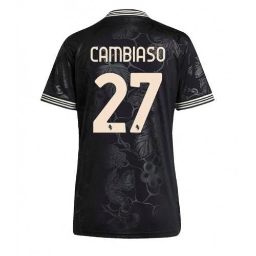 Juventus Andrea Cambiaso #27 Alternativní Dres pro Dámy 2025-26 Krátkým Rukávem Juventus Andrea Cambiaso #27 Alternativní Dres pro Dámy 2025-26 Krátkým Rukávem