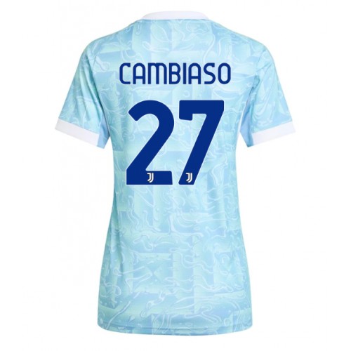 Juventus Andrea Cambiaso #27 Venkovní Dres pro Dámy 2025-26 Krátkým Rukávem Juventus Andrea Cambiaso #27 Venkovní Dres pro Dámy 2025-26 Krátkým Rukávem