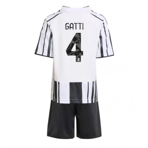 Juventus Federico Gatti #4 Domácí dres komplet pro Děti 2025-26 Krátkým Rukávem (+ Krátké kalhoty) Juventus Federico Gatti #4 Domácí dres komplet pro Děti 2025-26 Krátkým Rukávem (+ Krátké kalhoty)