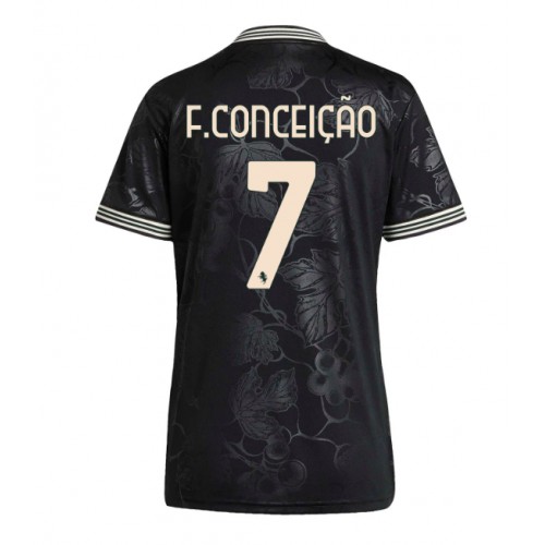 Juventus Francisco Conceicao #7 Alternativní Dres pro Dámy 2025-26 Krátkým Rukávem Juventus Francisco Conceicao #7 Alternativní Dres pro Dámy 2025-26 Krátkým Rukávem