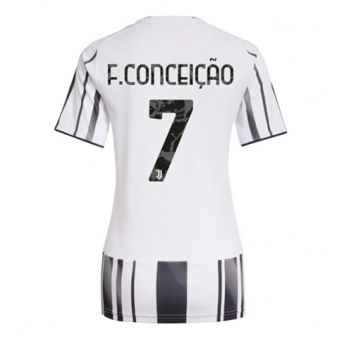 Juventus Francisco Conceicao #7 Domácí Dres pro Dámy 2025-26 Krátkým Rukávem Juventus Francisco Conceicao #7 Domácí Dres pro Dámy 2025-26 Krátkým Rukávem