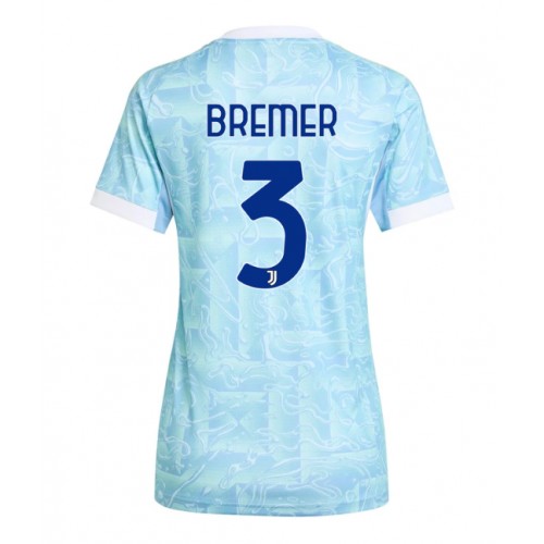 Juventus Gleison Bremer #3 Venkovní Dres pro Dámy 2025-26 Krátkým Rukávem Juventus Gleison Bremer #3 Venkovní Dres pro Dámy 2025-26 Krátkým Rukávem