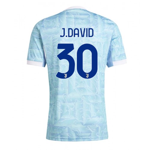 Juventus Jonathan David #30 Venkovní Dres 2025-26 Krátkým Rukávem Juventus Jonathan David #30 Venkovní Dres 2025-26 Krátkým Rukávem